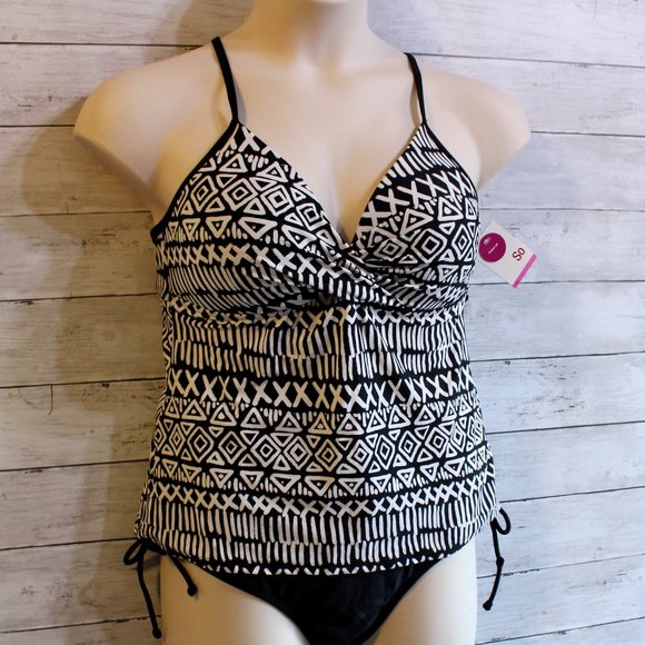 So Women's Tankini Swimsuit Plus Size XXL 2X - Picture 1 of 8